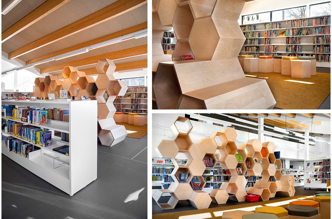 Zoersel bibliotek, Belgien  - Offentliga bibliotek
