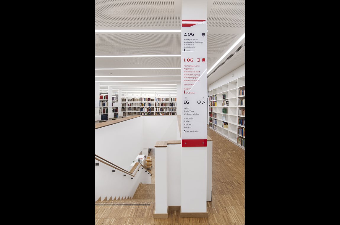 Ecole Supérieure de Musique de Detmold, Allemagne - Bibliothèque universitaire et d’école supérieure