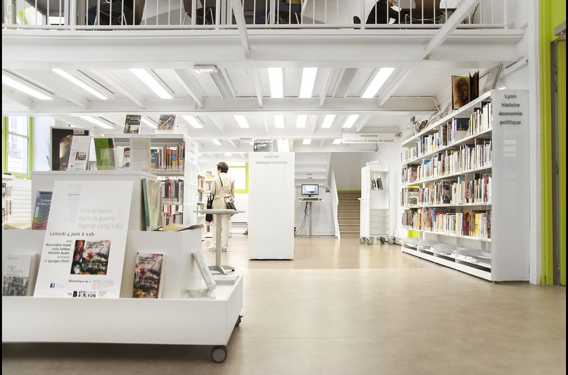 Openbare bibliotheek Lyon 1er, Frankrijk - Openbare bibliotheek