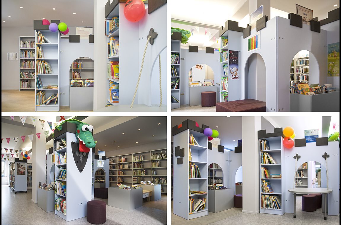 Beerse bibliotek, Belgien - Offentligt bibliotek