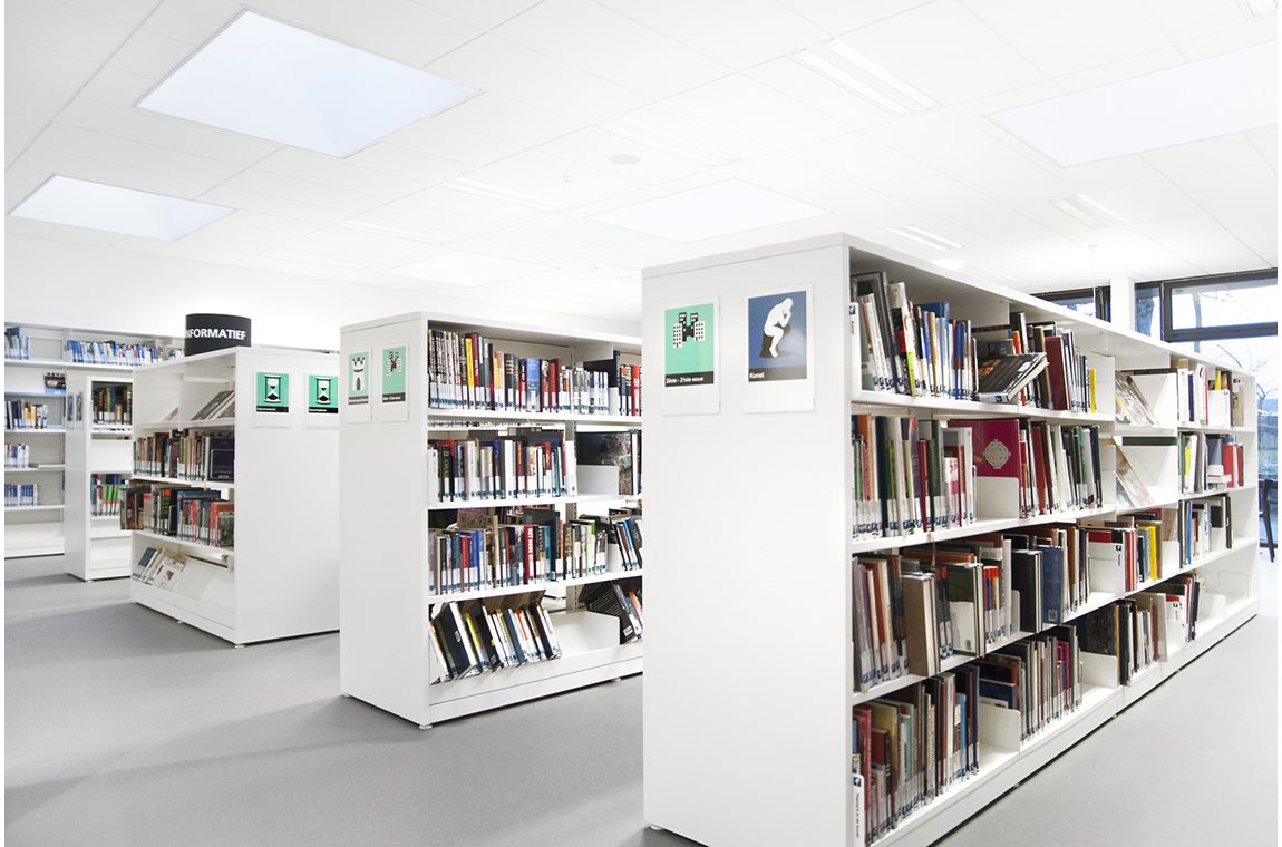 Wevelgem Bibliotek, Belgien - Offentligt bibliotek