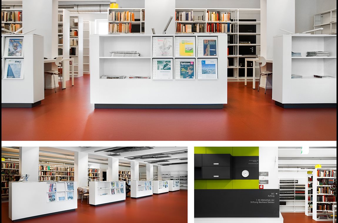 Die Bibliothek der „Stiftung Bauhaus“, Dessau, Deutschland - Wissenschaftliche Bibliothek
