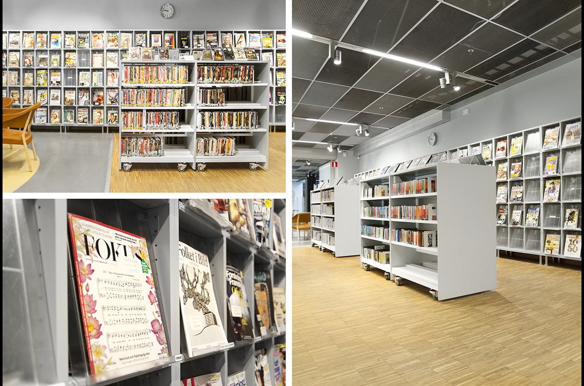 Bibliothèque de Gottsunda, Uppsala, Suède - Bibliothèque municipale et BDP