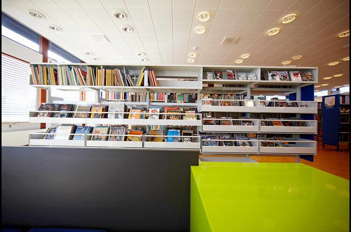 Bibliothèque municipale de Glostrup, Danemark - Bibliothèque municipale et BDP