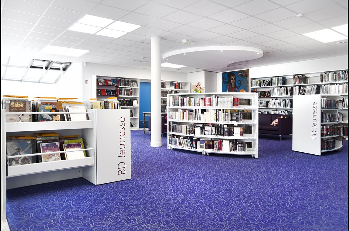 Azay Le Rideau Bibliotek, Frankrig - Offentligt bibliotek