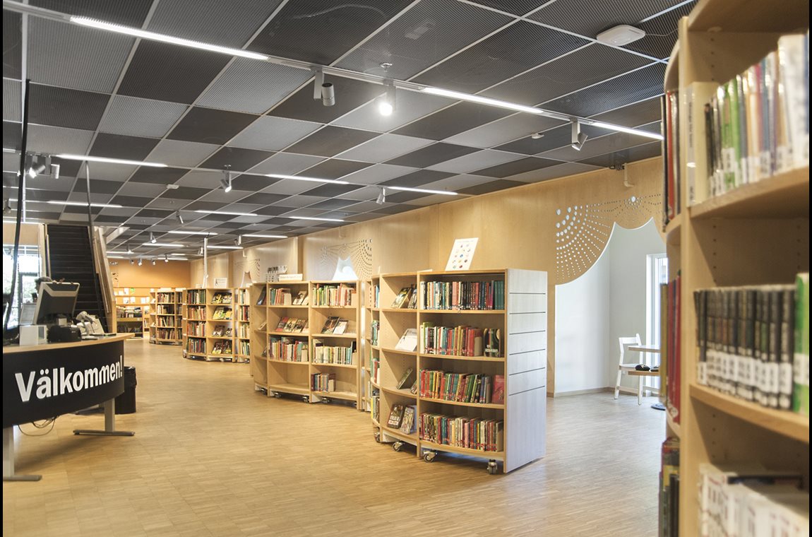 Bibliothèque de Gottsunda, Uppsala, Suède - Bibliothèque municipale et BDP