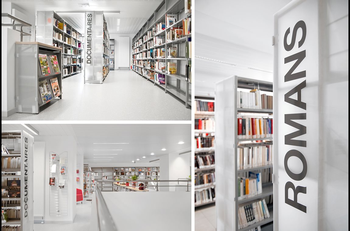 Aubange bibliotek, Belgien - Offentligt bibliotek