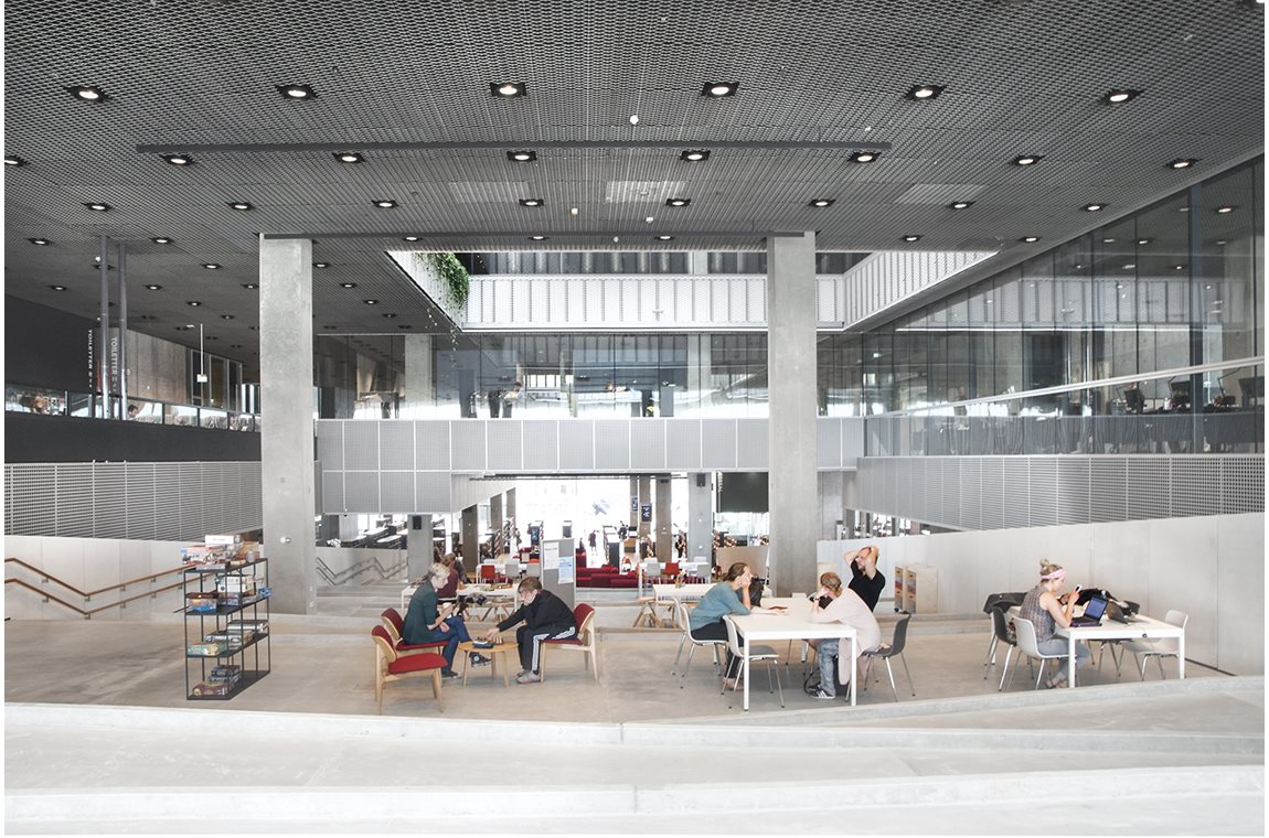 Médiathèque Dokk1, Aarhus, Danemark - Bibliothèque municipale et BDP