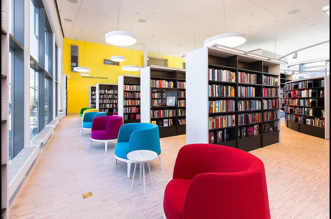 Bibliothèque municipale de Vallentuna, Suède - Bibliothèque municipale et BDP