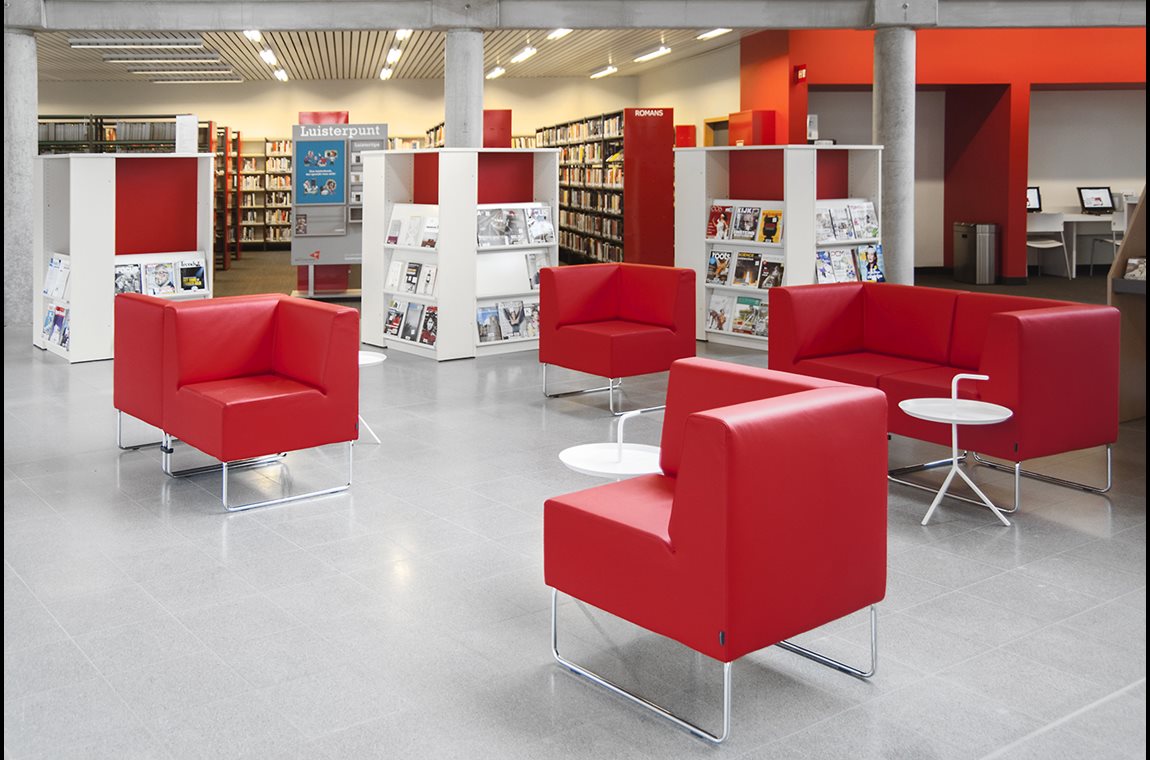 Zwevegem bibliotek, Belgien - Offentligt bibliotek