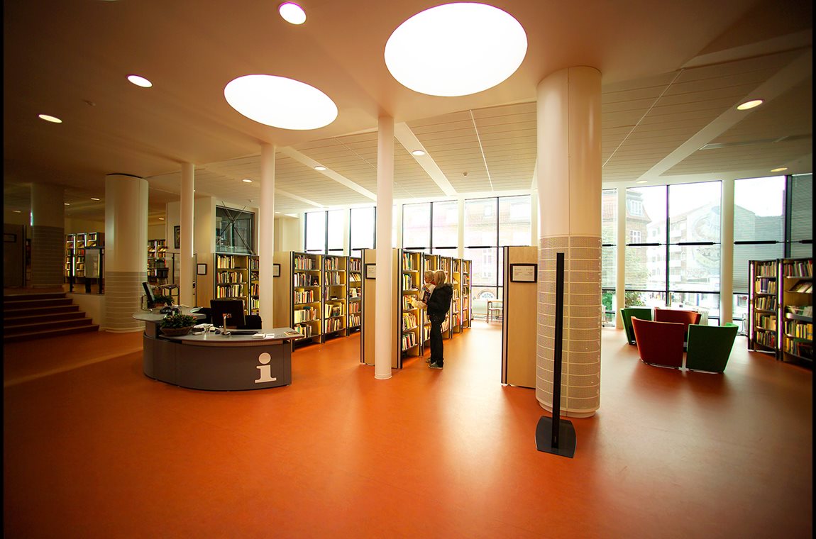 Bibliothèque municipale de Vanløse, Danemark - Bibliothèque municipale et BDP