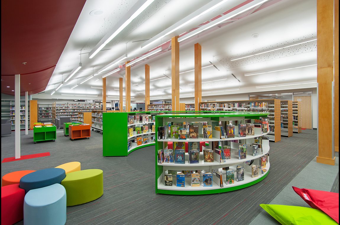 North Nanaimo bibliotek, Vancouver Island, Canada - Offentligt bibliotek