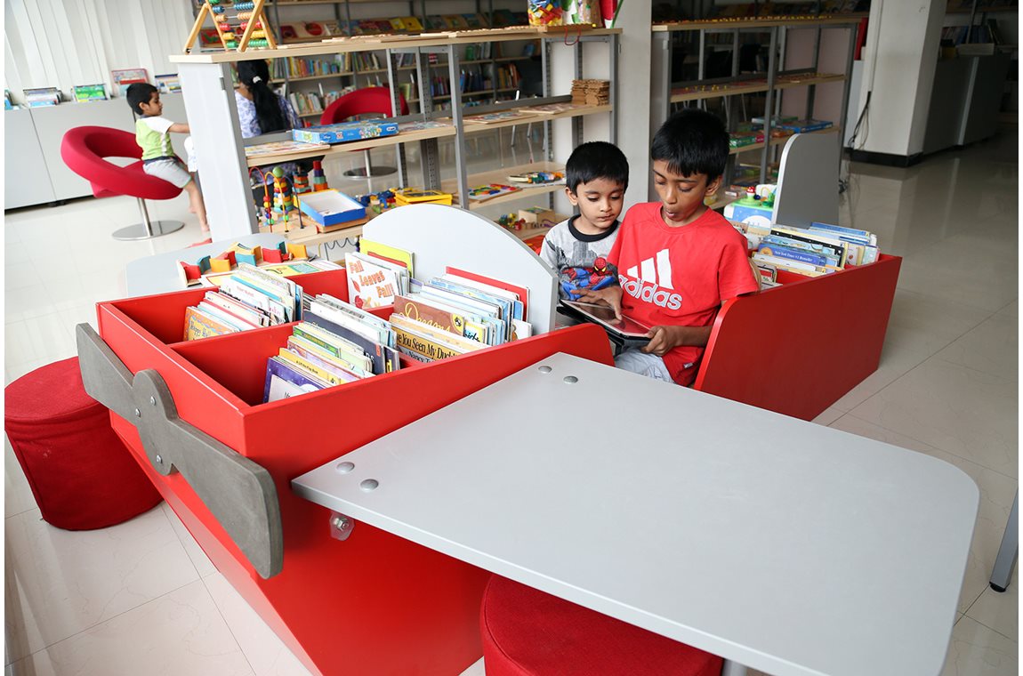 Bibliothèque enfants Hippocampus, Inde - CDI