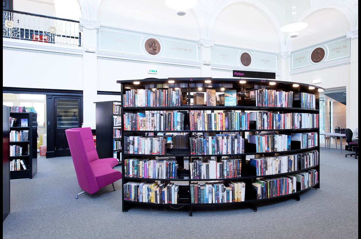 Bibliothèque municipale d'Eccles, Royaume-Uni - Bibliothèque municipale et BDP