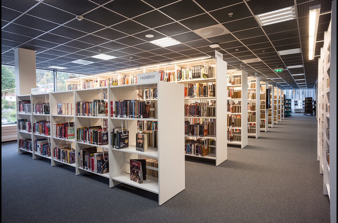 Bibliothèque municpale de Kongsberg, Norvège - Bibliothèque municipale et BDP