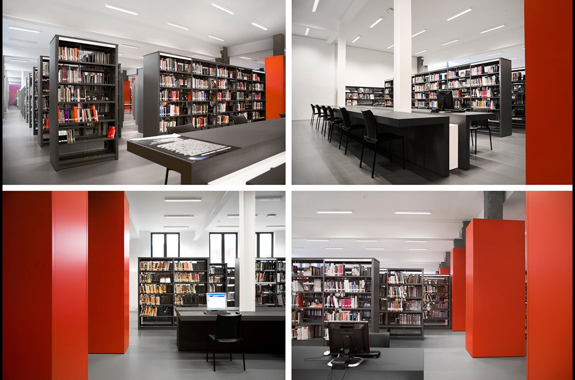 Ieper bibliotek, Belgien - Offentligt bibliotek