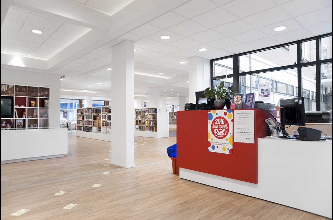 Bibliothèque municpale de Schilderswijk, Pays-Bas - Bibliothèque municipale et BDP