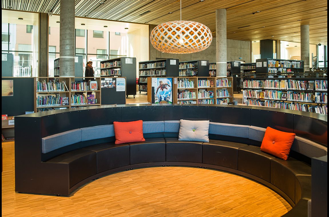 Bibliothèque municpale d'Hamar, Norvège - Bibliothèque municipale et BDP