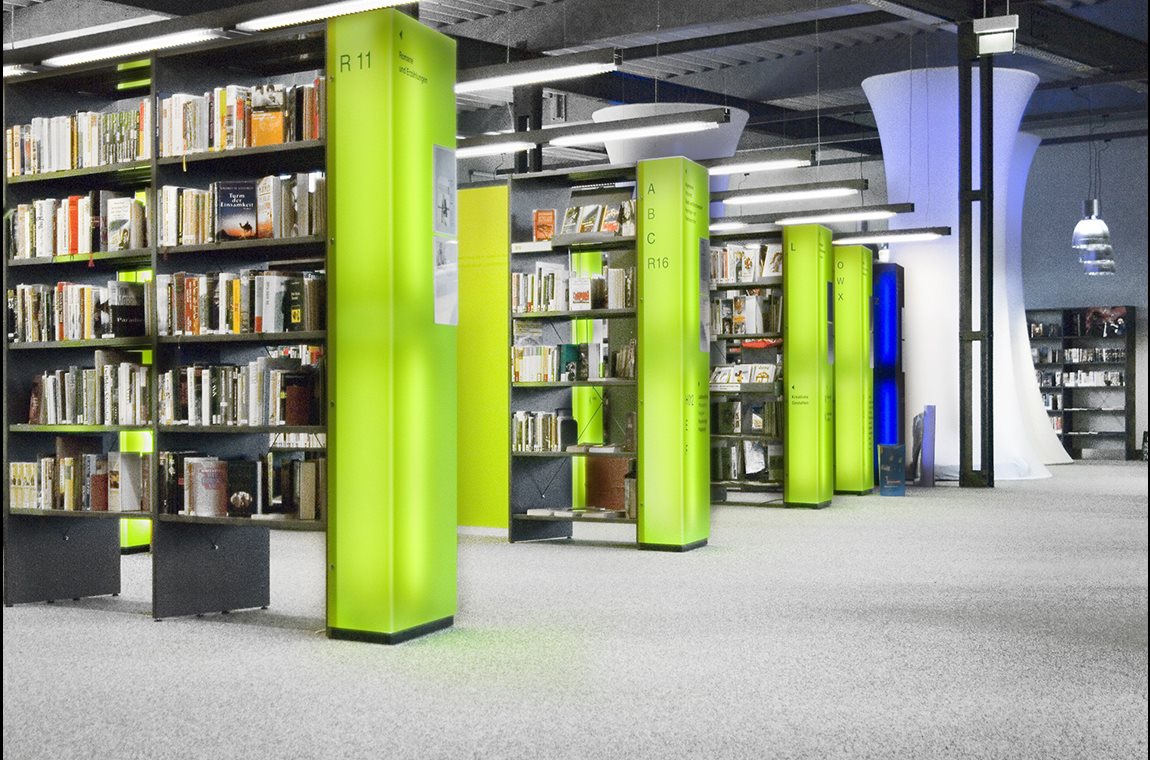 Bibliothèque municpale de Flöha, Allemagne - Bibliothèque municipale et BDP
