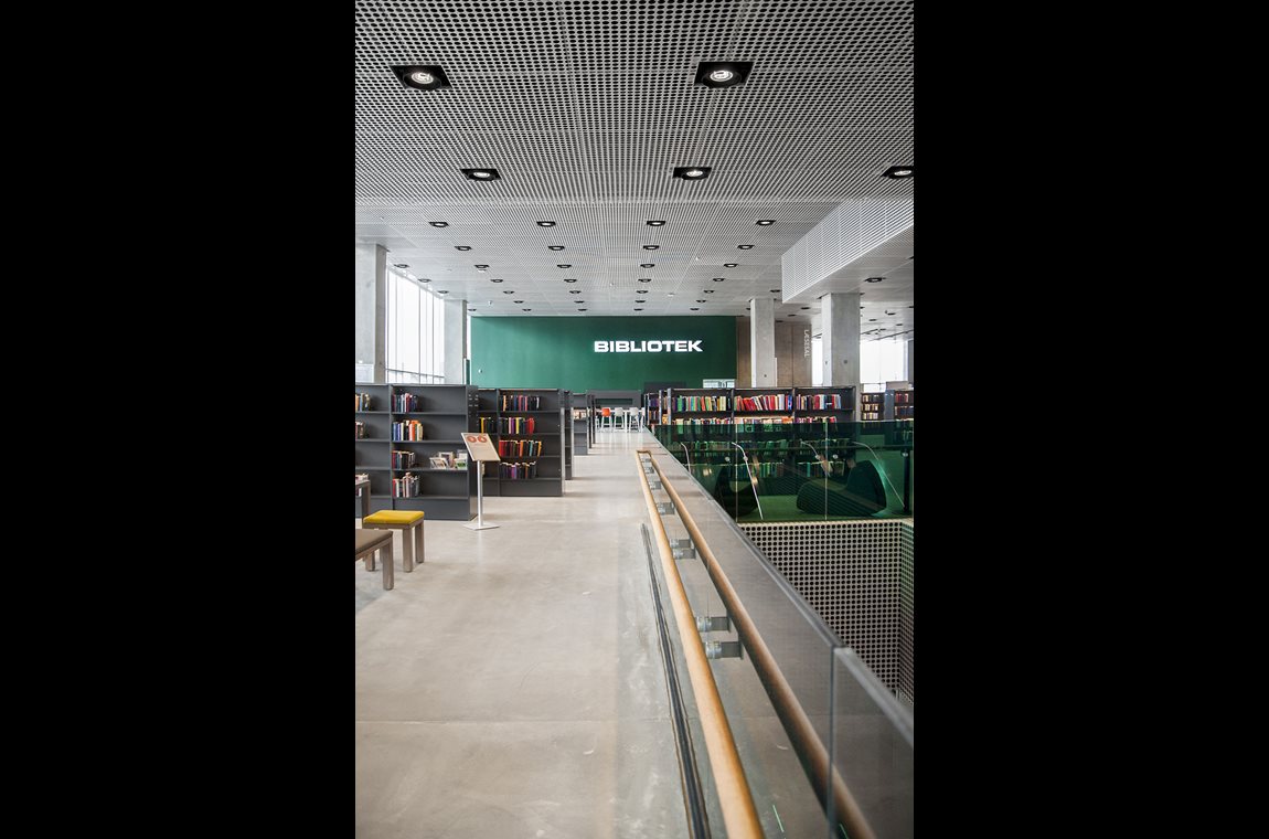 Médiathèque Dokk1, Aarhus, Danemark - Bibliothèque municipale et BDP