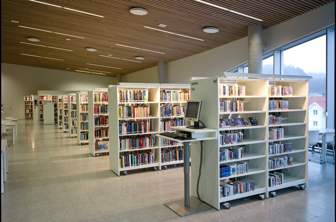 Le centre culturel de Mandal, Norvège - Bibliothèque municipale et BDP