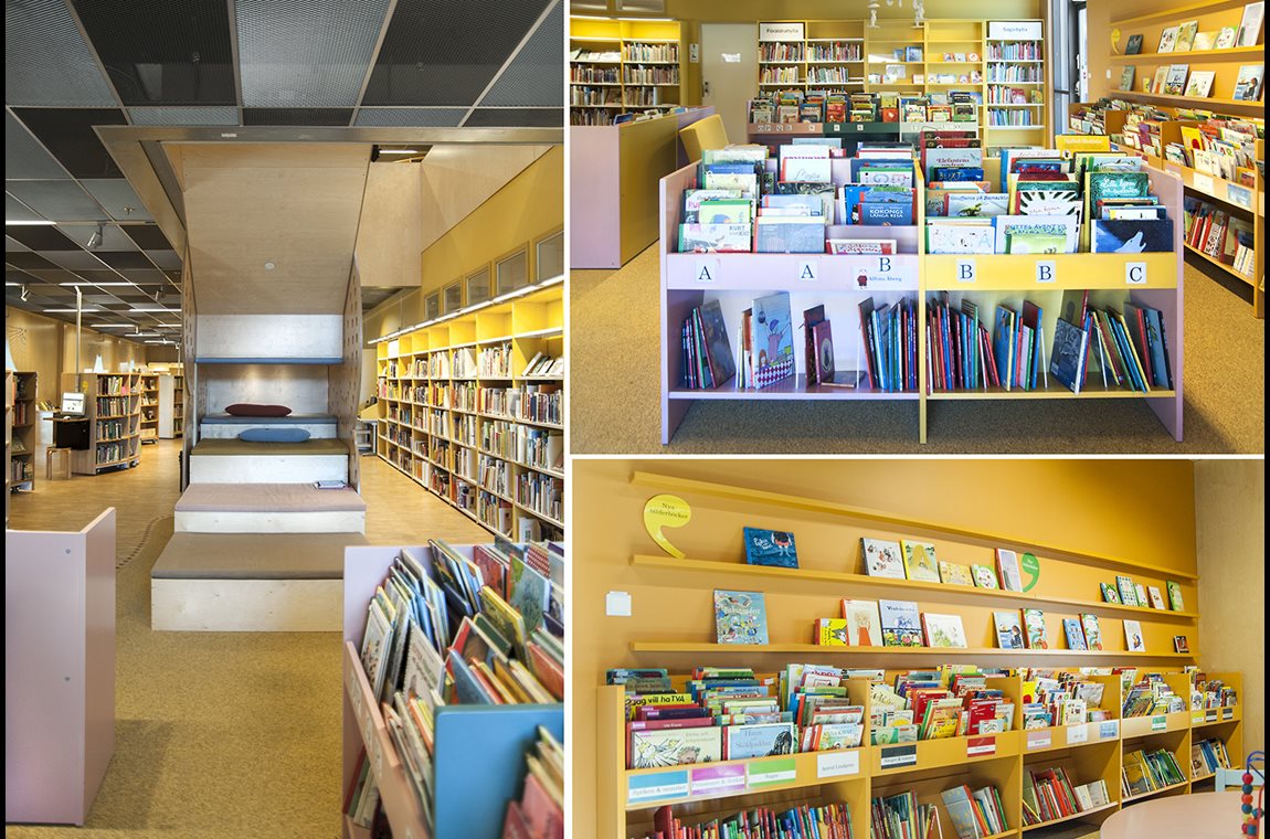 Openbare bibliotheek Gottsunda, Uppsala, Zweden - Openbare bibliotheek