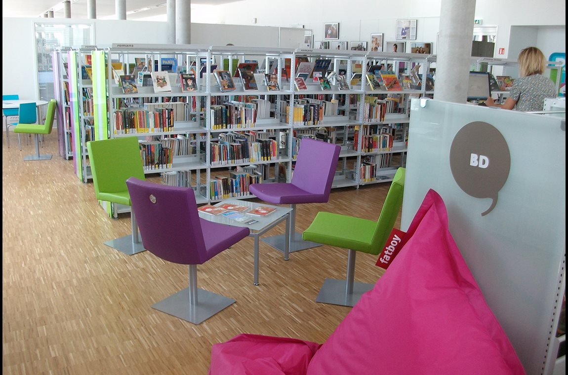La Duchère Bibliotek, Lyon, Frankrig - Offentligt bibliotek