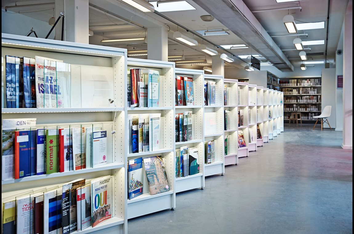 La bibliothèque principale de Copenhague, Danemark - Bibliothèque municipale et BDP