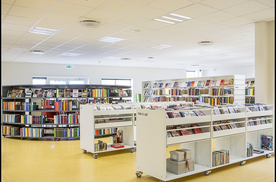 Bibliothèque municipale de Christiansfeld, Danemark - Bibliothèque municipale et BDP