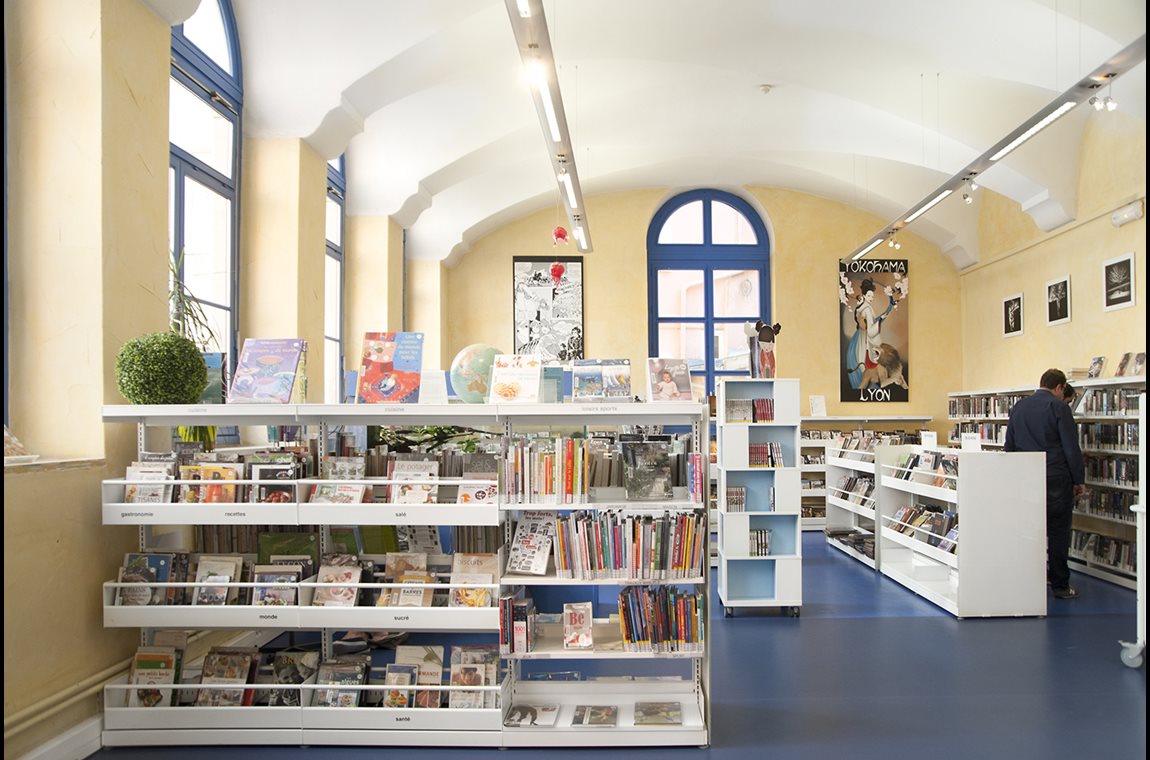 Openbare bibliotheek Lyon 1er, Frankrijk - Openbare bibliotheek