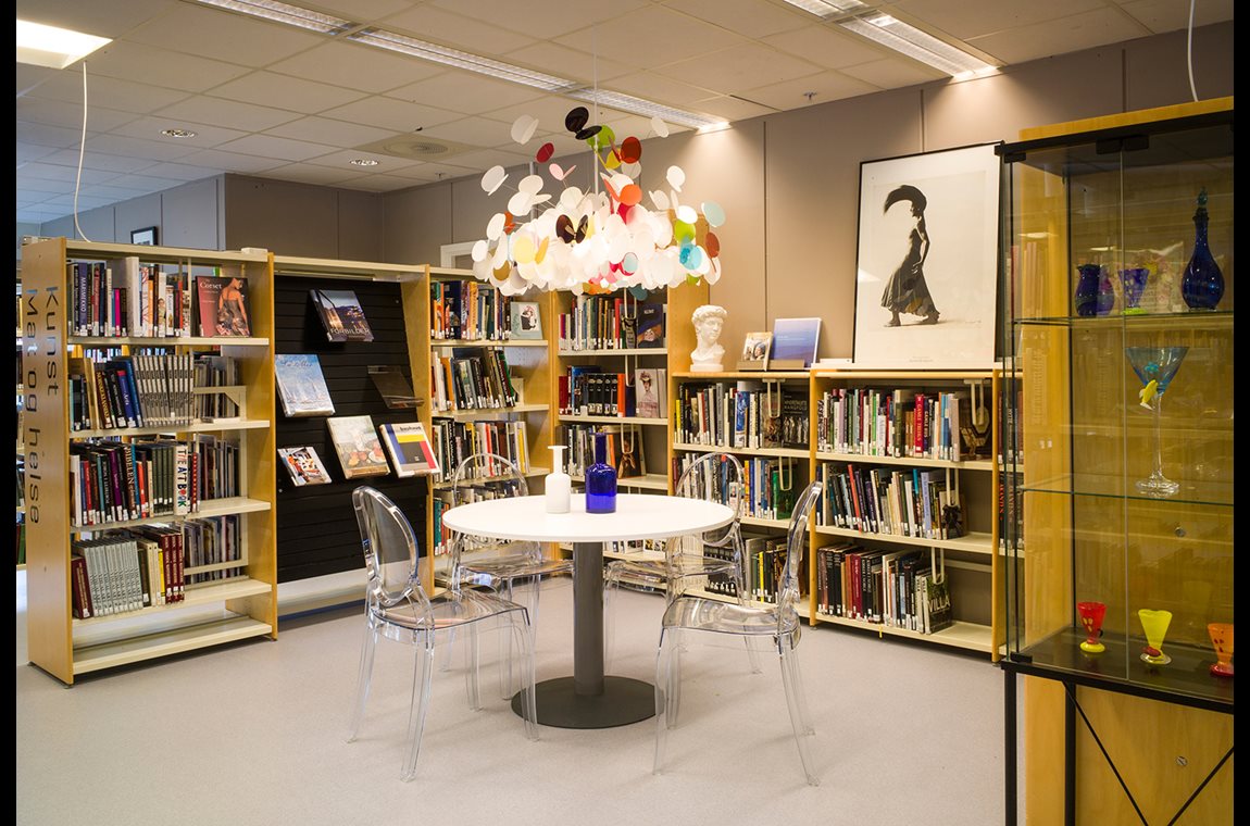 Bibliothèque municpale de Nes, Norvège - Bibliothèque municipale et BDP