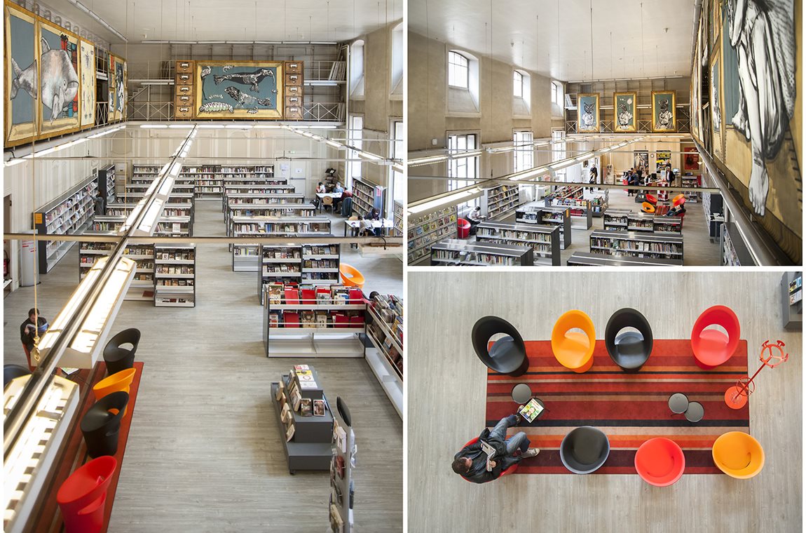 Lyon 5e St-Jean bibliotek, Frankrike - Offentliga bibliotek
