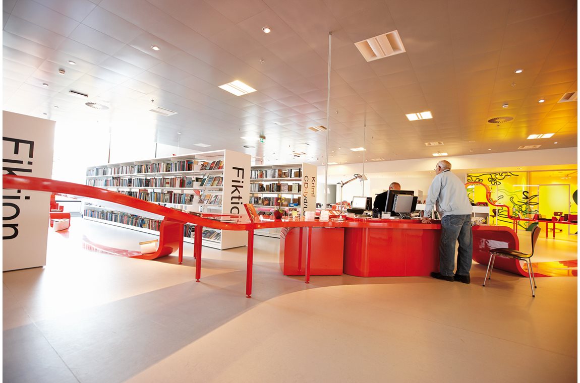 Bibliothèque municipale d'Hjørring, Danemark - Bibliothèque municipale et BDP