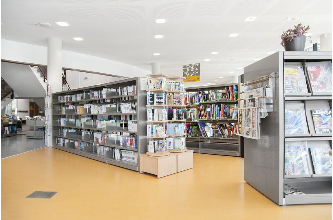 L'Isle d'Abeau bibliotek, Frankrig - Offentliga bibliotek