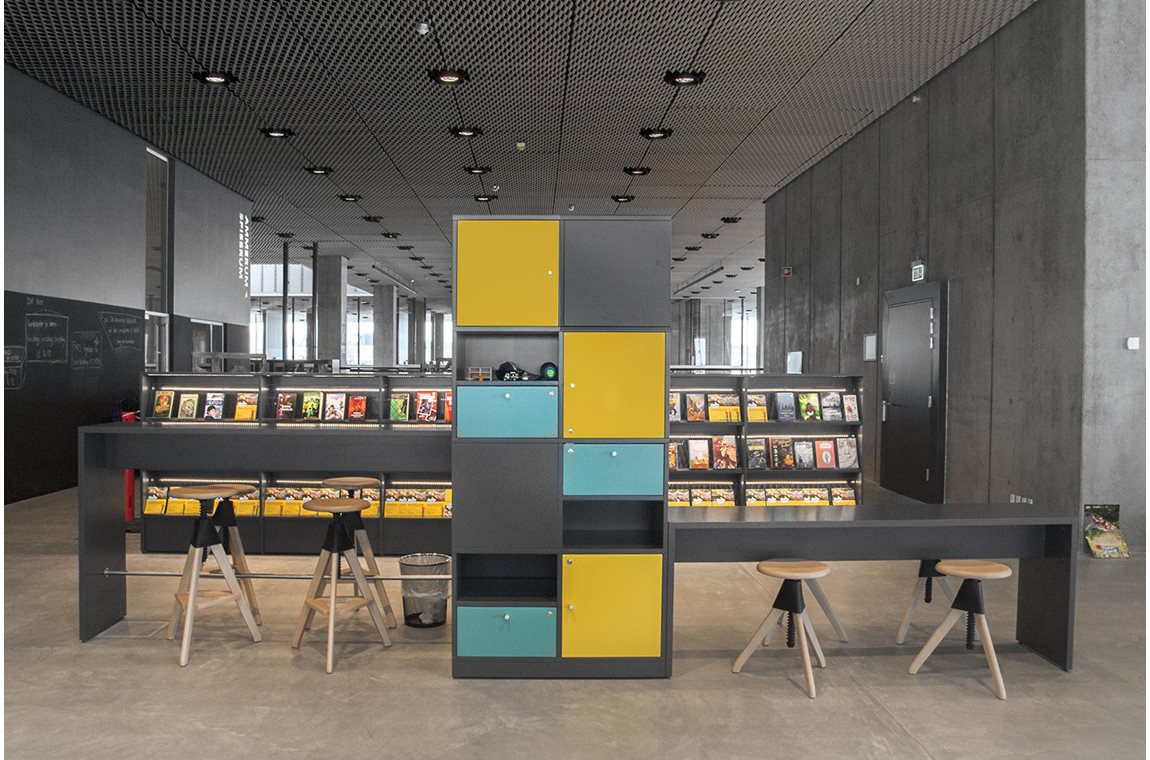 Dokk1 i Aarhus, Danmark - Offentligt bibliotek