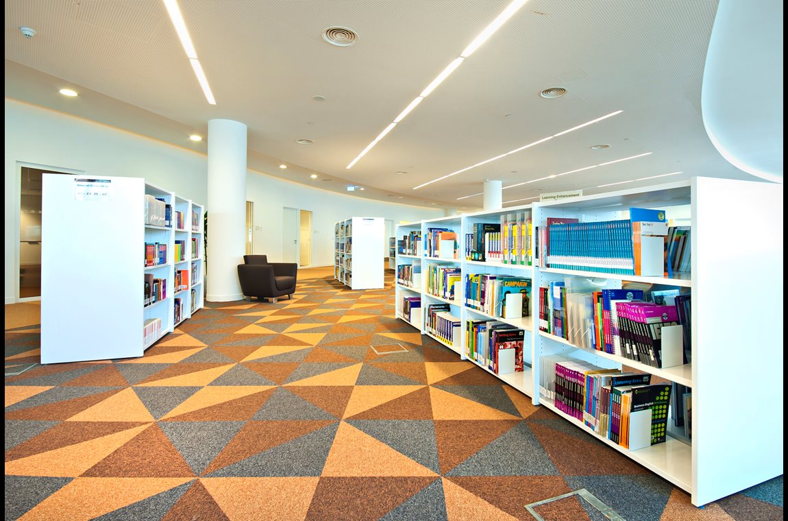 Bibliothèque de l'université Zayed, Émirats Arabes Unis  - Bibliothèque universitaire et d’école supérieure