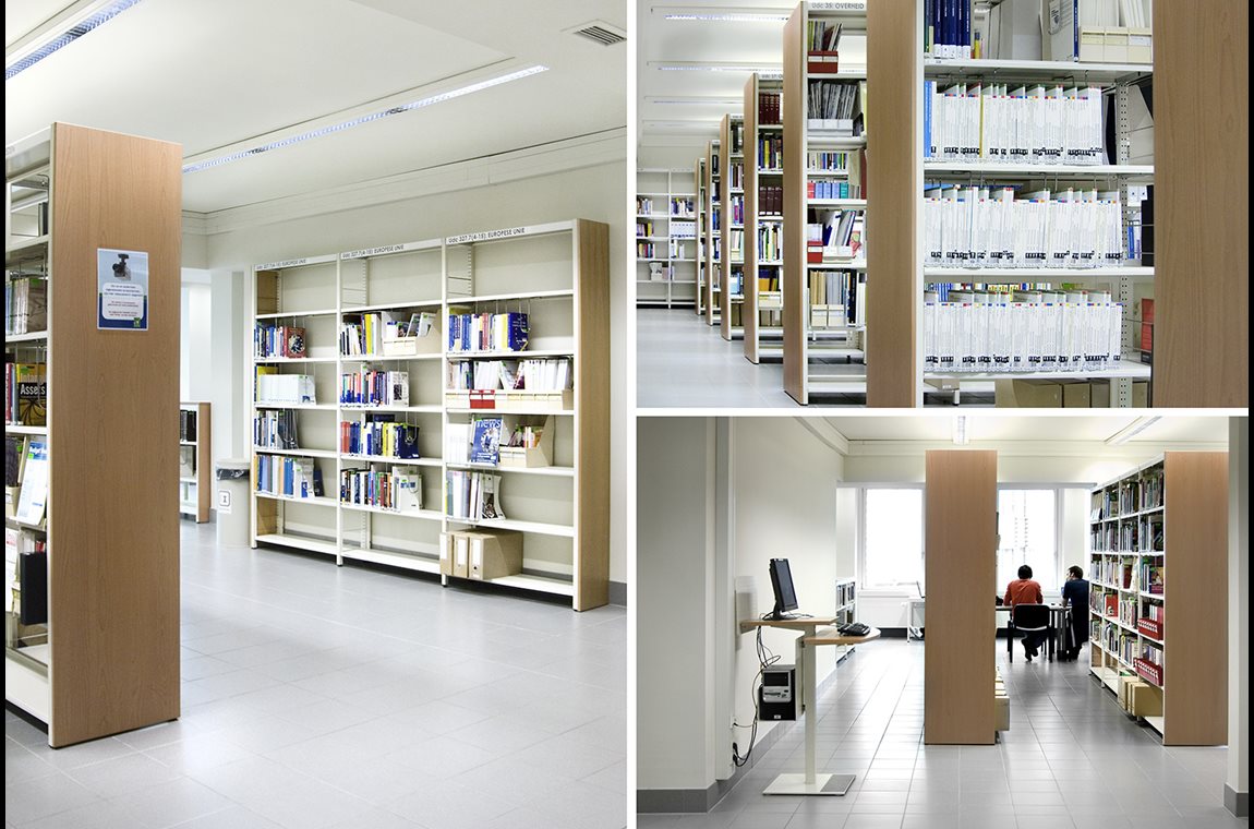Campus Stormstraat i Brussel, Belgien - Akademiska bibliotek