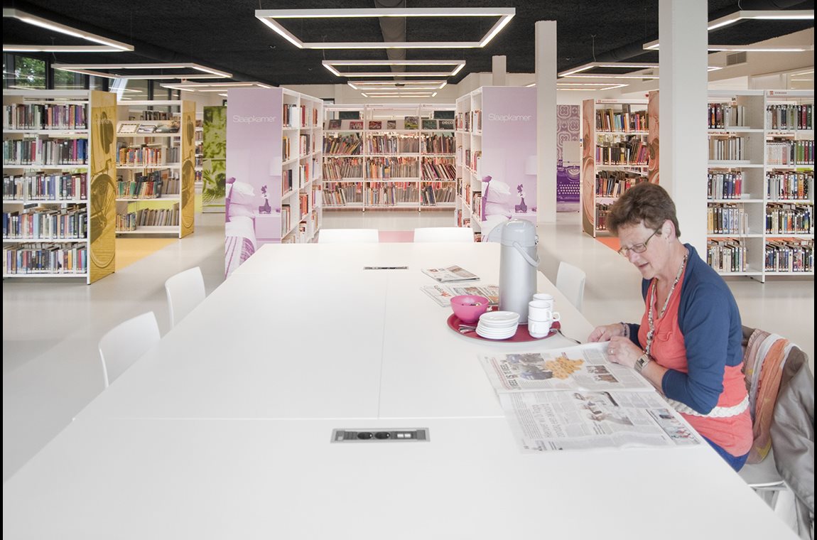 Affligem bibliotek, Belgien - Offentligt bibliotek