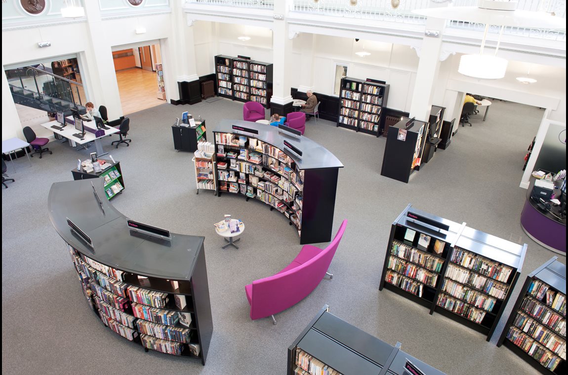 Bibliothèque municipale d'Eccles, Royaume-Uni - Bibliothèque municipale et BDP