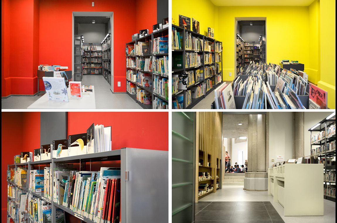 Virton bibliotek, Belgien - Offentligt bibliotek