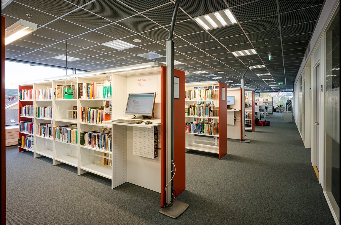 Bibliothèque municpale de Kongsberg, Norvège - Bibliothèque municipale et BDP