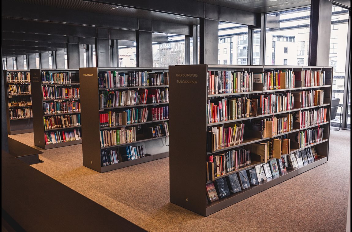 Bibliothèque municipale de Gent Waalse, Krook, Belgique - Bibliothèque municipale et BDP
