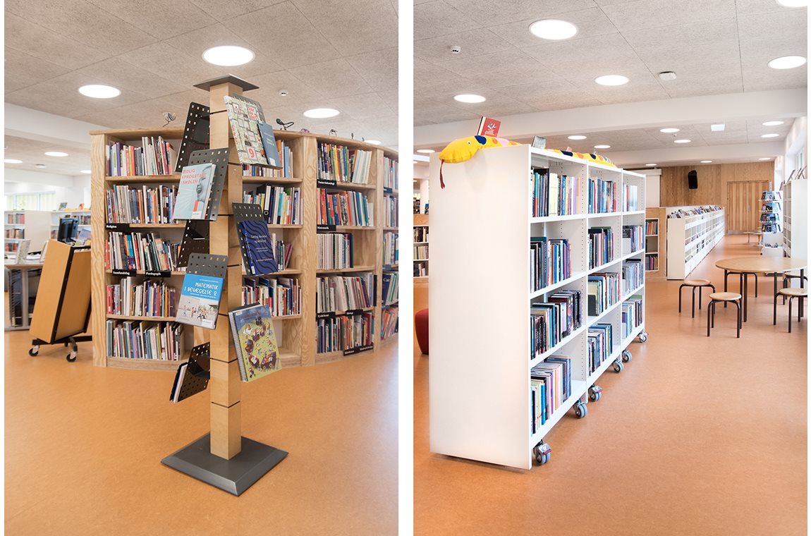 Schulbibliothek Lykkesgårdskolen, Varde, Dänemark - Schulbibliothek