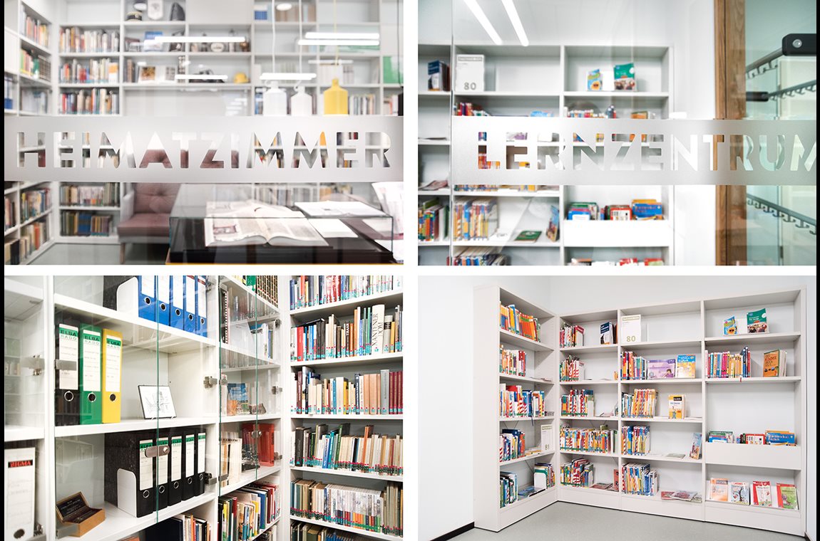 Bibliothèque municipale de Kamp-Lintfort, Allemagne - Bibliothèque municipale et BDP