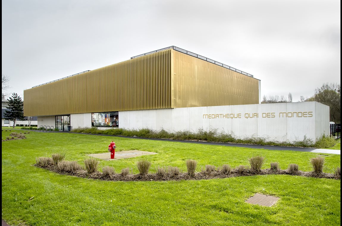 Médiathèque Quai des Mondes, Mondeville, France  - Bibliothèque municipale et BDP