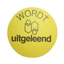 1 3472 000 - Etiketten "Wordt uitgeleend"