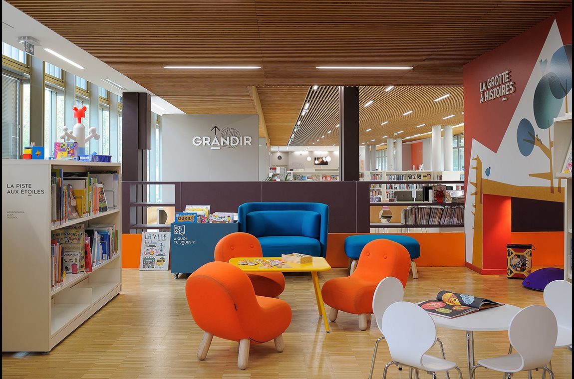 Openbare bibliotheek Gerland, Lyon, Frankrijk - Openbare bibliotheek