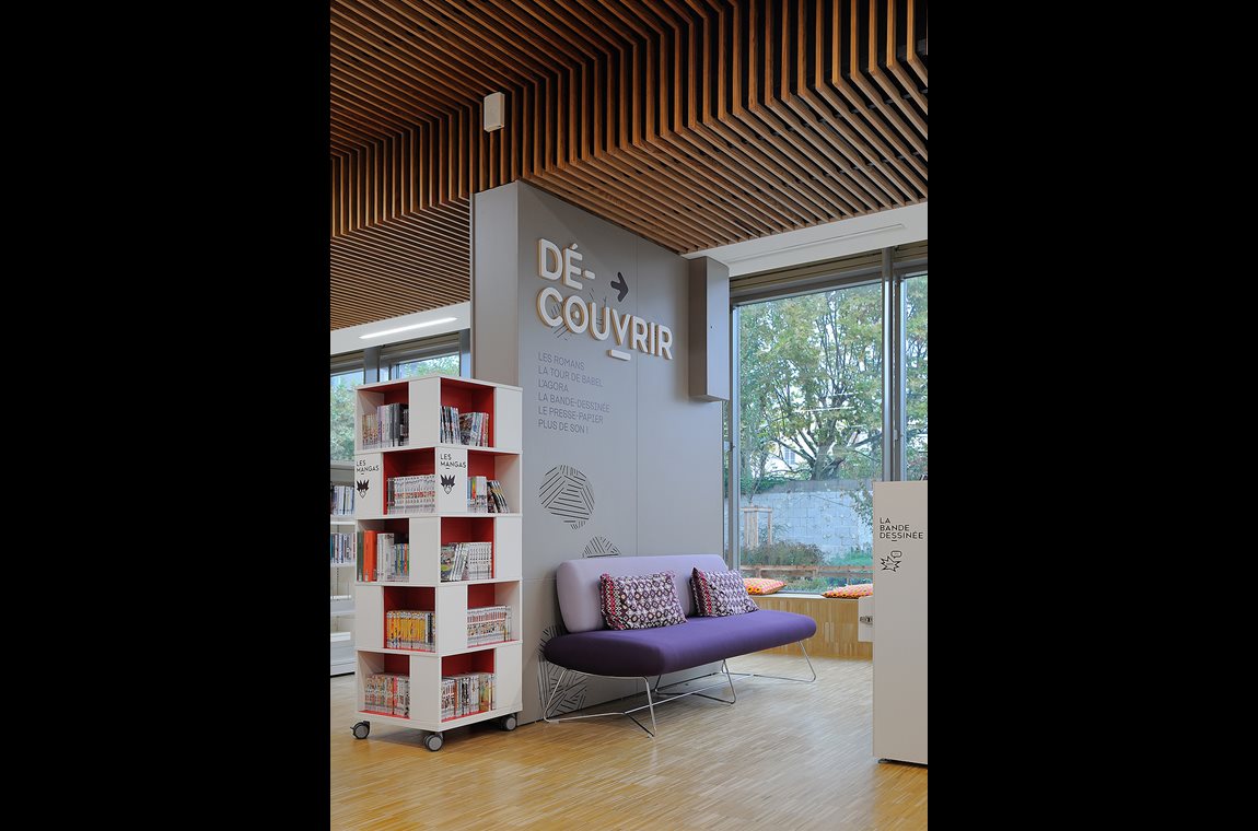 Gerland Bibliotek, Lyon, Frankrike - Offentliga bibliotek