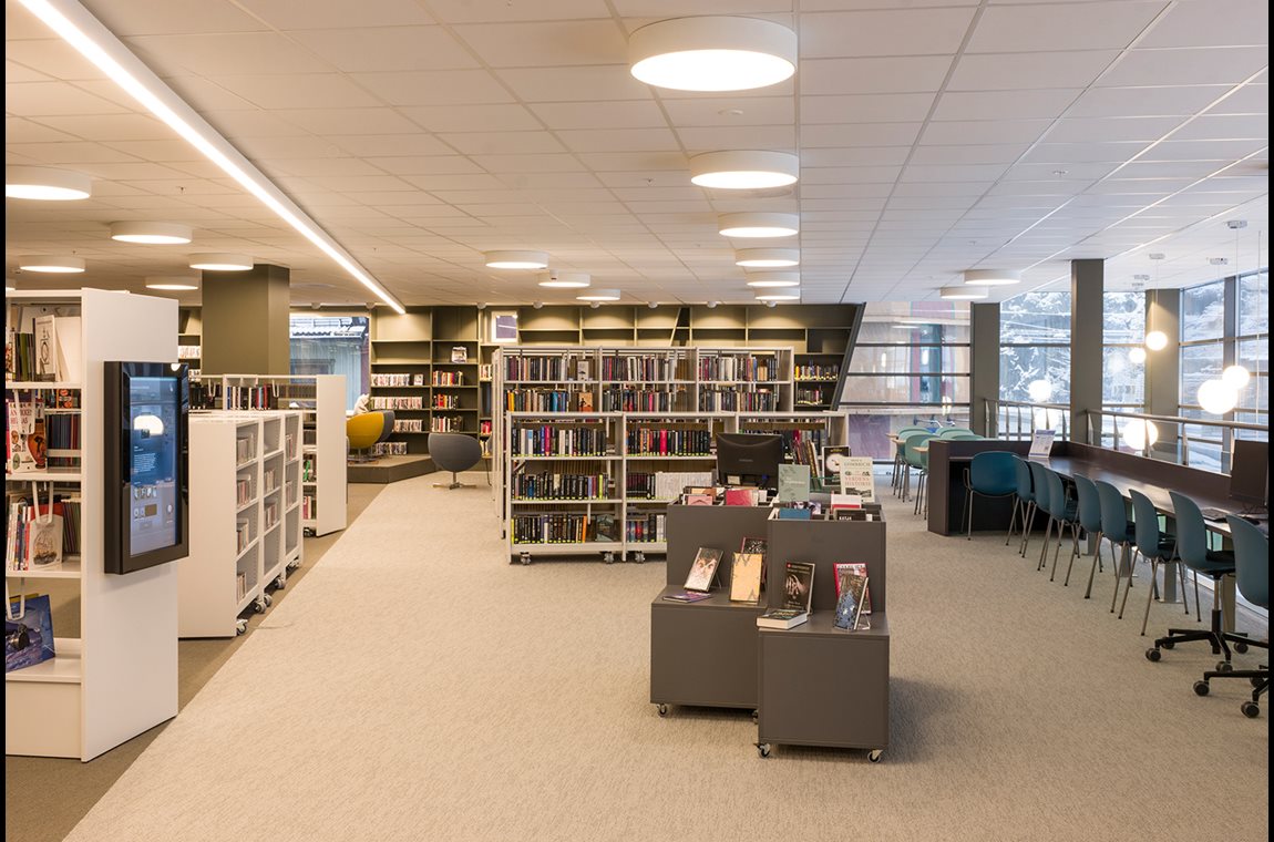 Bibliothèque municipale de Holmestrand, Norvège - Bibliothèque municipale et BDP