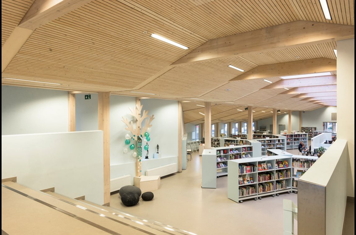 Bibliothèque municipale de Grimstad, Norvège - Bibliothèque municipale et BDP